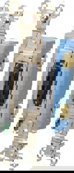 1 Pole, 120 to 277 VAC, 15 Amp, Industrial Grade Key Lock Wall Switch